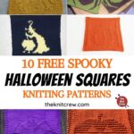 10 Free Spooky Halloween Square Knitting Patterns PIN 1