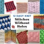 12 Easy Knit Stitches Without Holes FB POSTER