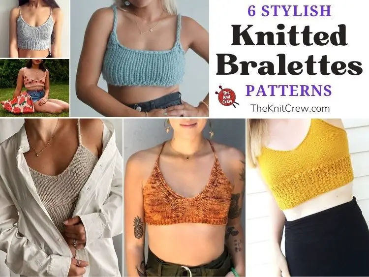 6 Stylish Knitted Bralette Patterns FB POSTER