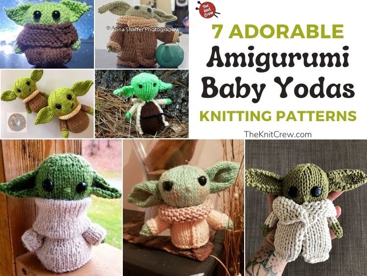 7 Adorable Amigurumi Baby Yoda Knitting Patterns FB POSTER