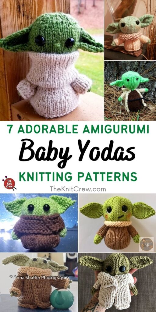 7 Adorable Amigurumi Baby Yoda Knitting Patterns PIN 1
