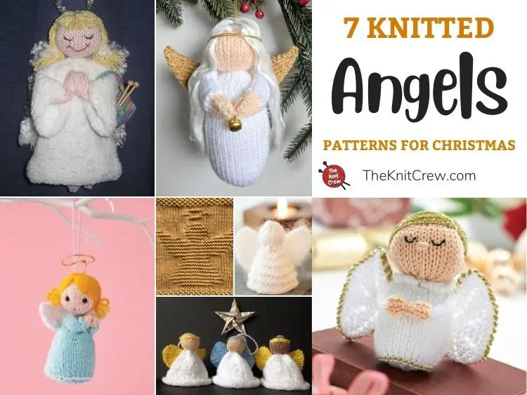 7 Knitted Angel Patterns For Christmas FB POSTER