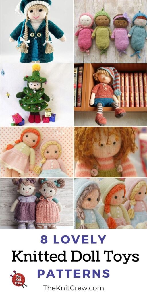 8 Lovely Knitted Doll Toy Patterns PIN 3