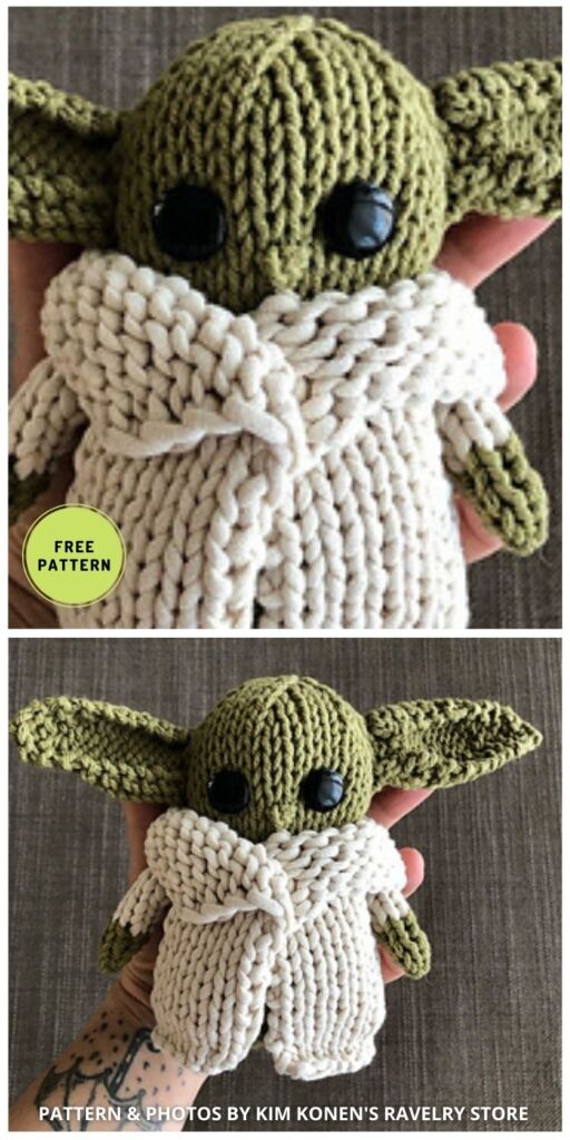 Baby Yoda - 7 Adorable Amigurumi Baby Yoda Knitting Patterns