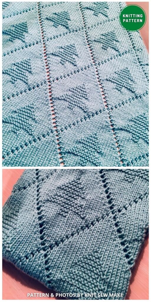 Christmas Tree Blanket - 10 Knitted Christmas Blanket Patterns To Make