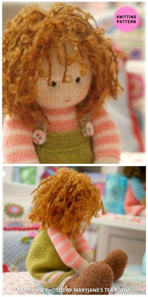 Dolls from the Tearoom - 8 Lovely Knitted Doll Toy Patterns For Girls