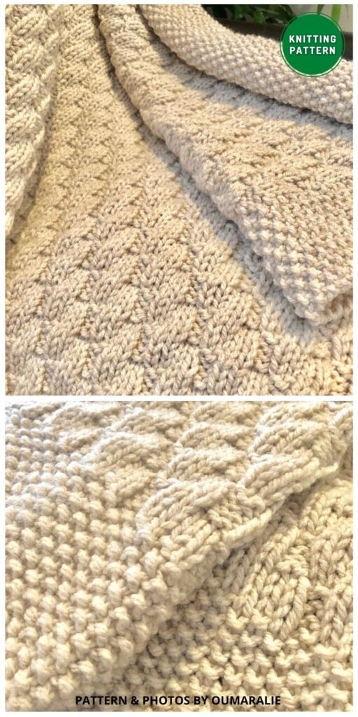 Faux Cable Knitted Blanket - 12 Knitted Modern Blanket Patterns Ideas