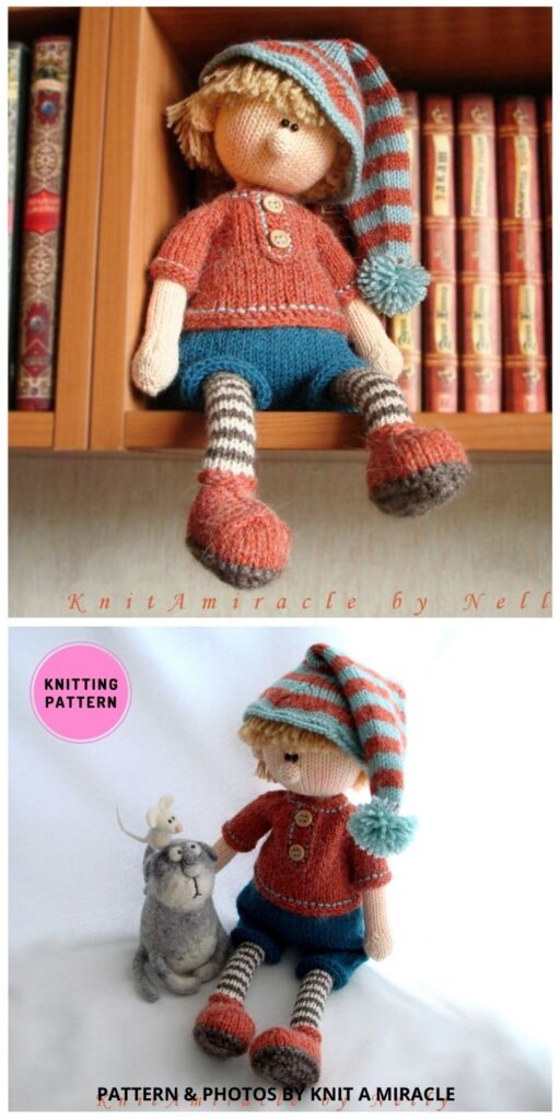 Knitted Elf Doll - 8 Lovely Knitted Doll Toy Patterns For Girls