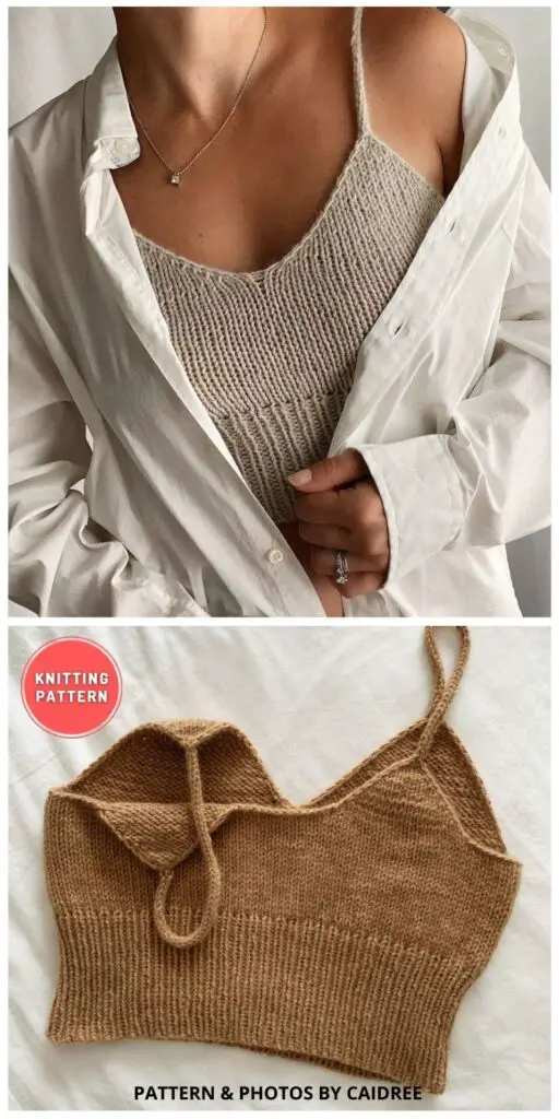 6 Stylish Knitted Bralette Patterns - The Knit Crew