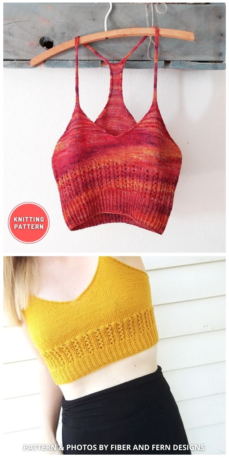 6 Stylish Knitted Bralette Patterns - The Knit Crew