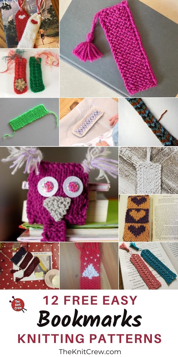 12 Free Easy Knitted Bookmark Patterns The Knit Crew