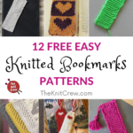 12 Free Easy Knitted Bookmark Patterns PIN 1