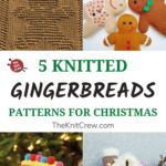 5 Knitted Gingerbread Patterns For Christmas PIN 1