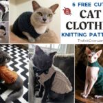 6 Free Cute Cat Clothes Knitting Patterns FB POSTER