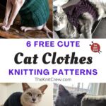 6 Free Cute Cat Clothes Knitting Patterns PIN 1