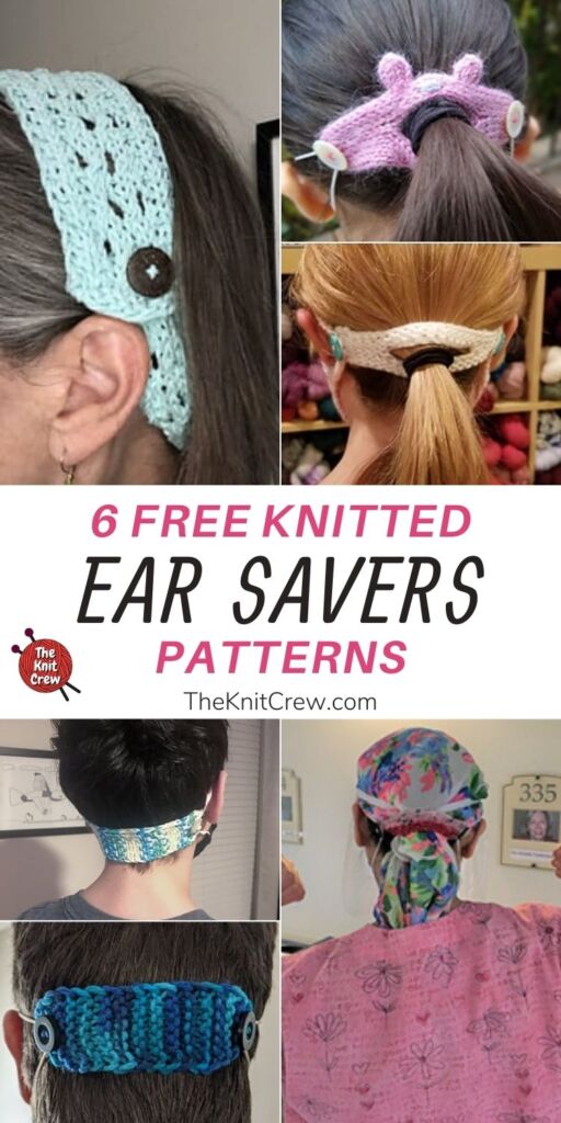 6 Free Knitted Ear Saver Patterns PIN 1