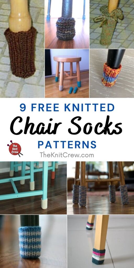 9 Free Knitted Chair Sock Patterns PIN 1
