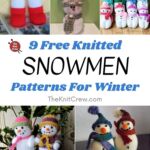 9 Free Knitted Snowman Patterns For Winter PIN 1