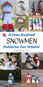 9 Free Knitted Snowman Patterns For Winter - The Knit Crew