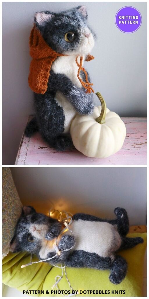 Black Kitten - 11 Cute Knitted Cat & Kitten Toys For Kids