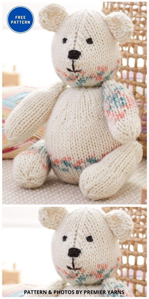 Bloom Bear - 6 Free Knitted Teddy Bear Patterns For Your Baby