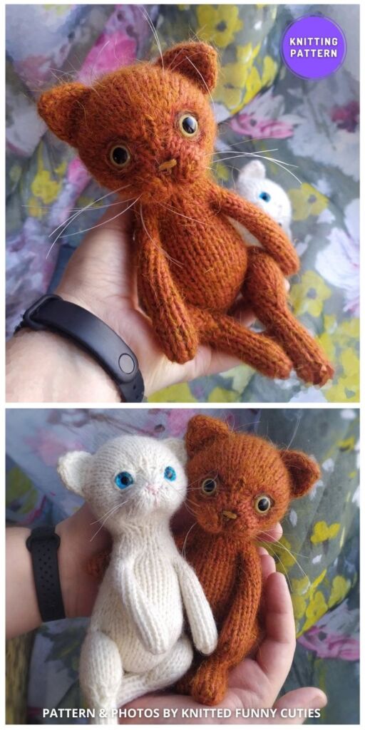 Cozy Cat Knitting Pattern - 11 Cute Knitted Cat & Kitten Toys For Kids
