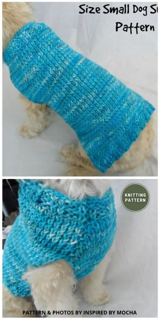 Dog Sweater Knitting Pattern - 11 Easy Knitted Dog Sweater Patterns For All Sizes