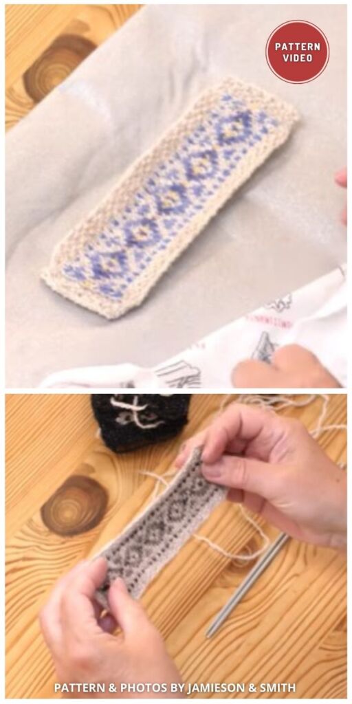 Fair Isle Bookmark - 12 Free Easy Knitted Bookmark Patterns