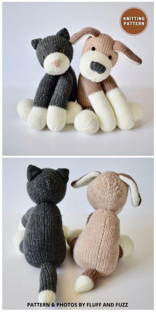 Fido and Fifi Toy - 6 Knitted Adorable Dog Toy Patterns