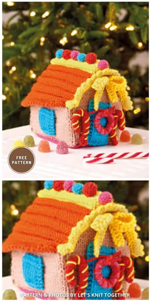 Gingerbread Cottage - 5 Knitted Gingerbread Patterns For Christmas