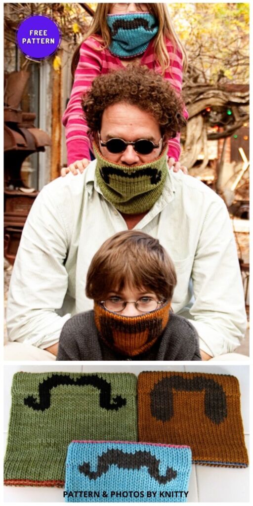 Incognito - 6 Free Easy Knitted Face Mask Pattern Ideas