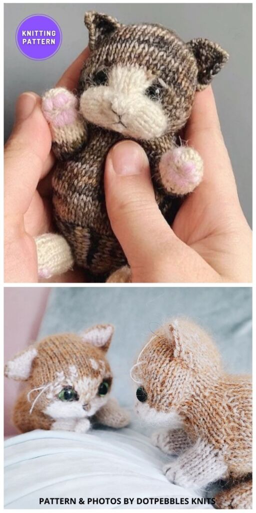 Itty Bitty Kitty - 11 Cute Knitted Cat & Kitten Toys For Kids