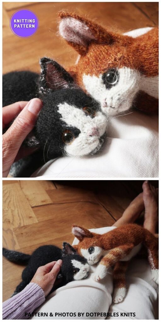 Kitten Knitting Pattern - 11 Cute Knitted Cat & Kitten Toys For Kids
