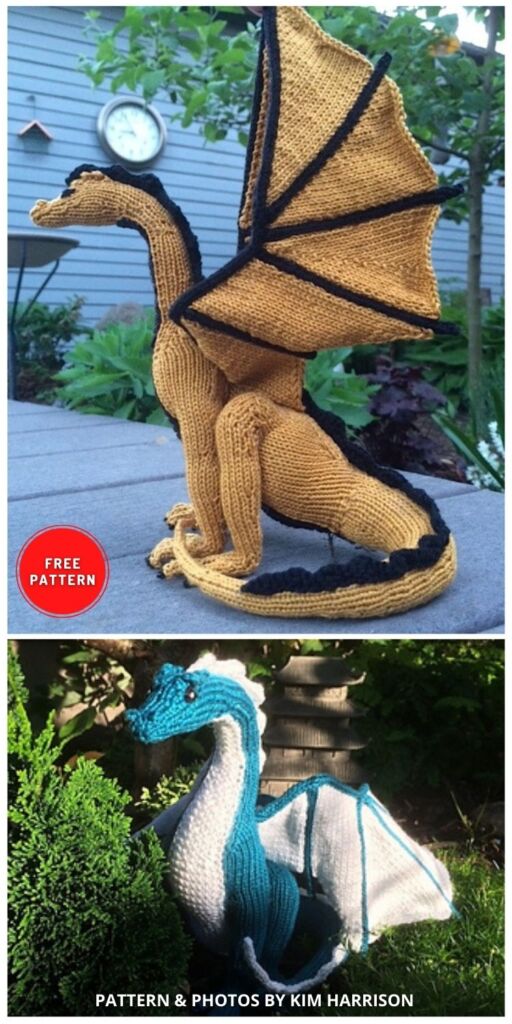 Knitted Dragon - 7 Knitted Dragon Toy Patterns