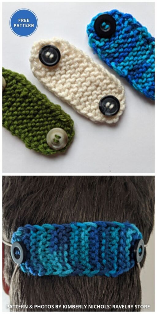 Knitted Ear Savers - 6 Free Knitted Ear Saver Patterns