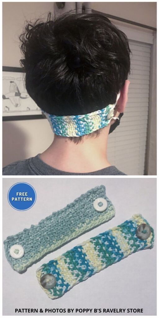 Save the Ears Mask Straps - 6 Free Knitted Ear Saver Patterns