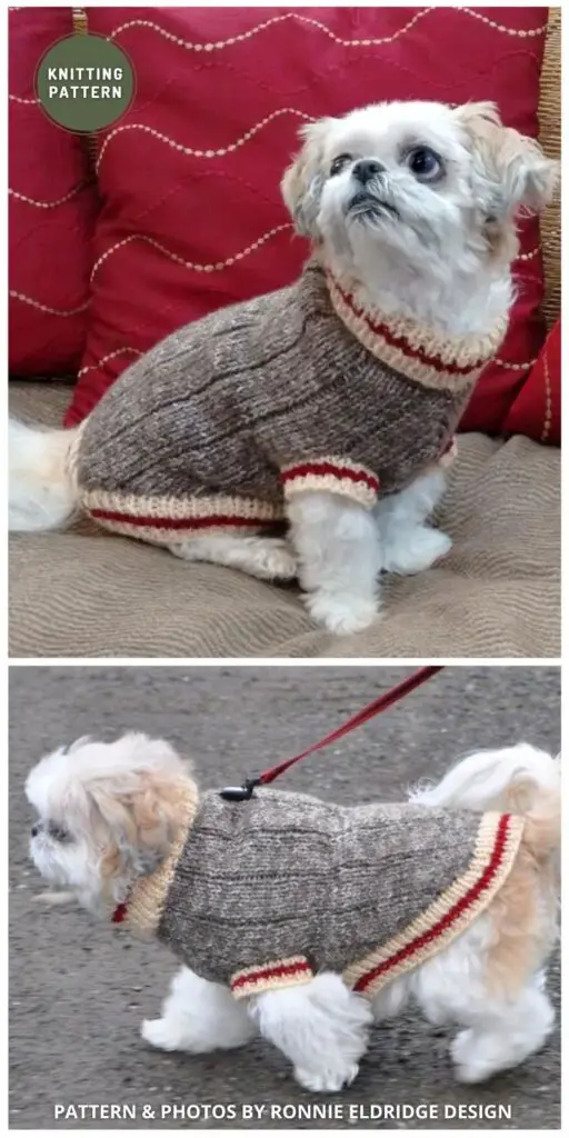 Sock Monkey Dog Sweater - 11 Easy Knitted Dog Sweater Patterns For All Sizes