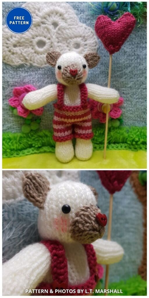 Valentines Bear - 6 Free Knitted Teddy Bear Patterns For Your Baby