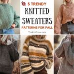 5 Trendy Knitted Sweater Patterns for Fall FB POSTER