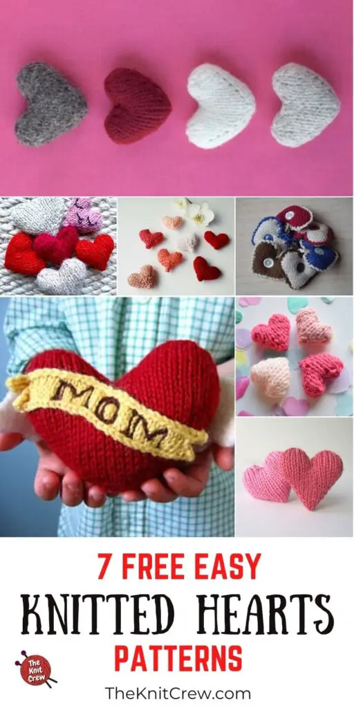 7 Free Easy Knitted Heart Patterns PIN 3
