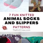 7 Fun Knitted Animal Socks and Slippers Patterns PIN 1