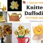 7 Quick Free Knitted Daffodil Pattern Ideas FB POSTER