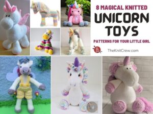 8 Magical Knitted Unicorn Toy Patterns For Your Little Girl FB POSTER