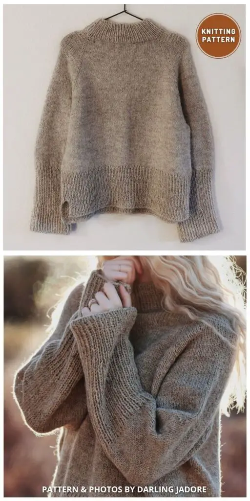 Chunky Knit Sweater Knitting Pattern - 5 Trendy Knitted Sweater Patterns for Fall