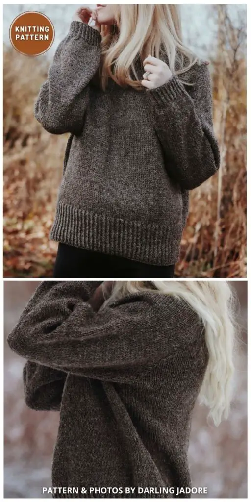 Classic Sweater Knitting Pattern - 5 Trendy Knitted Sweater Patterns for Fall