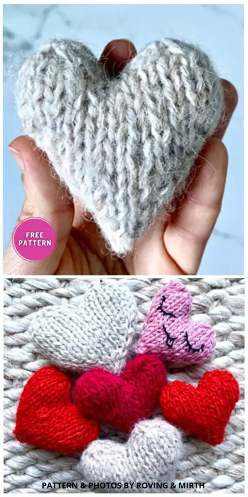 Full Hearts - 7 Free Easy Knitted Heart Patterns For Valentine's Day