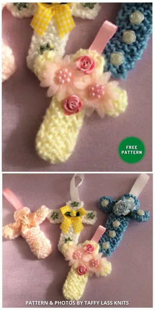 Hanging Easter Cross- 6 Free Easter Hanging Ornaments Knitting Patterns