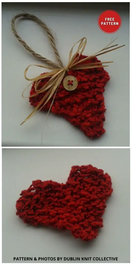 Luv - 8 Knitted Heart Applique Patterns For Valentine's Day