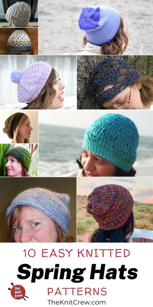 10 Easy Knitted Spring Hat Patterns PIN 3