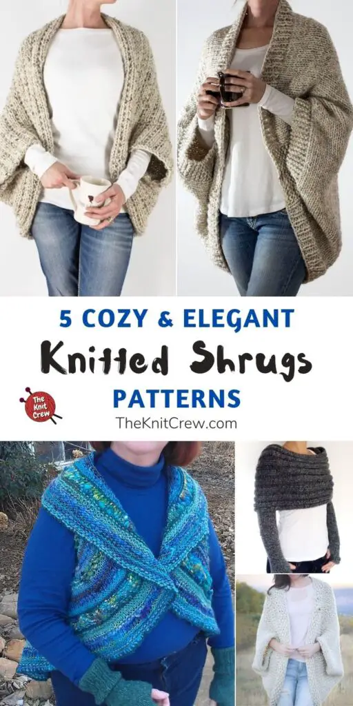 5 Cozy & Elegant Knitted Shrug Patterns PIN 1